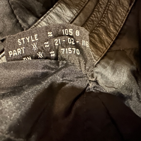 SOLD VINTAGE Protech Leather Jacket Black Motorcycle Punk Racer Biker Very heavy - Picture 4 of 11